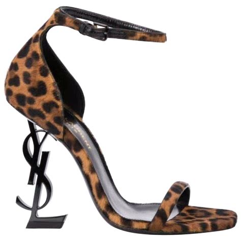 ysl pink leopard shoes heels|SAINT LAURENT Jaspe leopard.